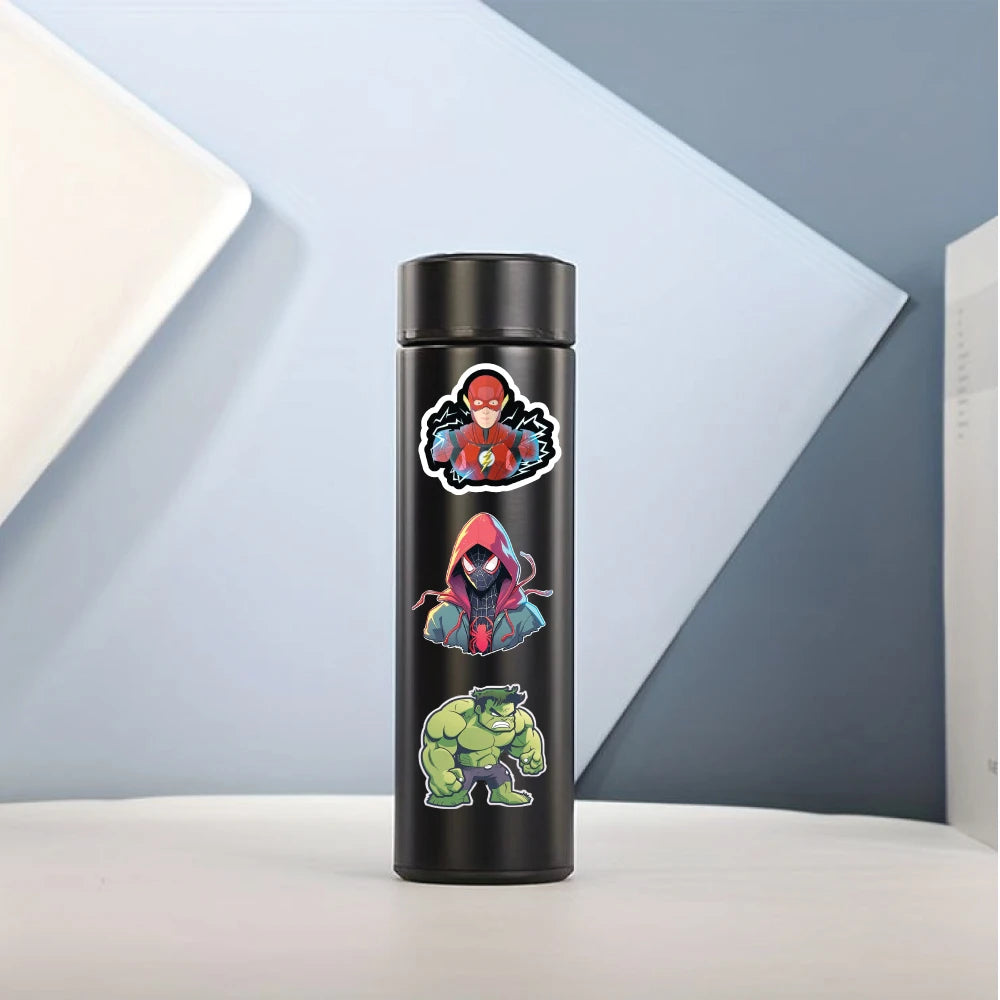 Anime Superhero Stickers Pack – 40 Waterproof Stickers Infographic