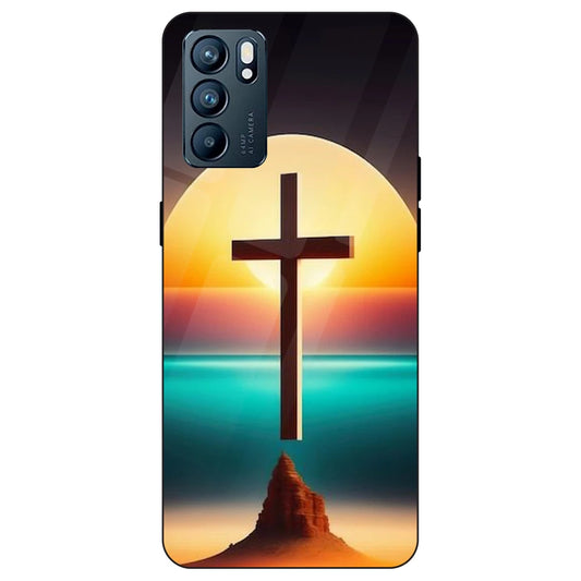 Jesus Christ - Glass Case For Oppo Models