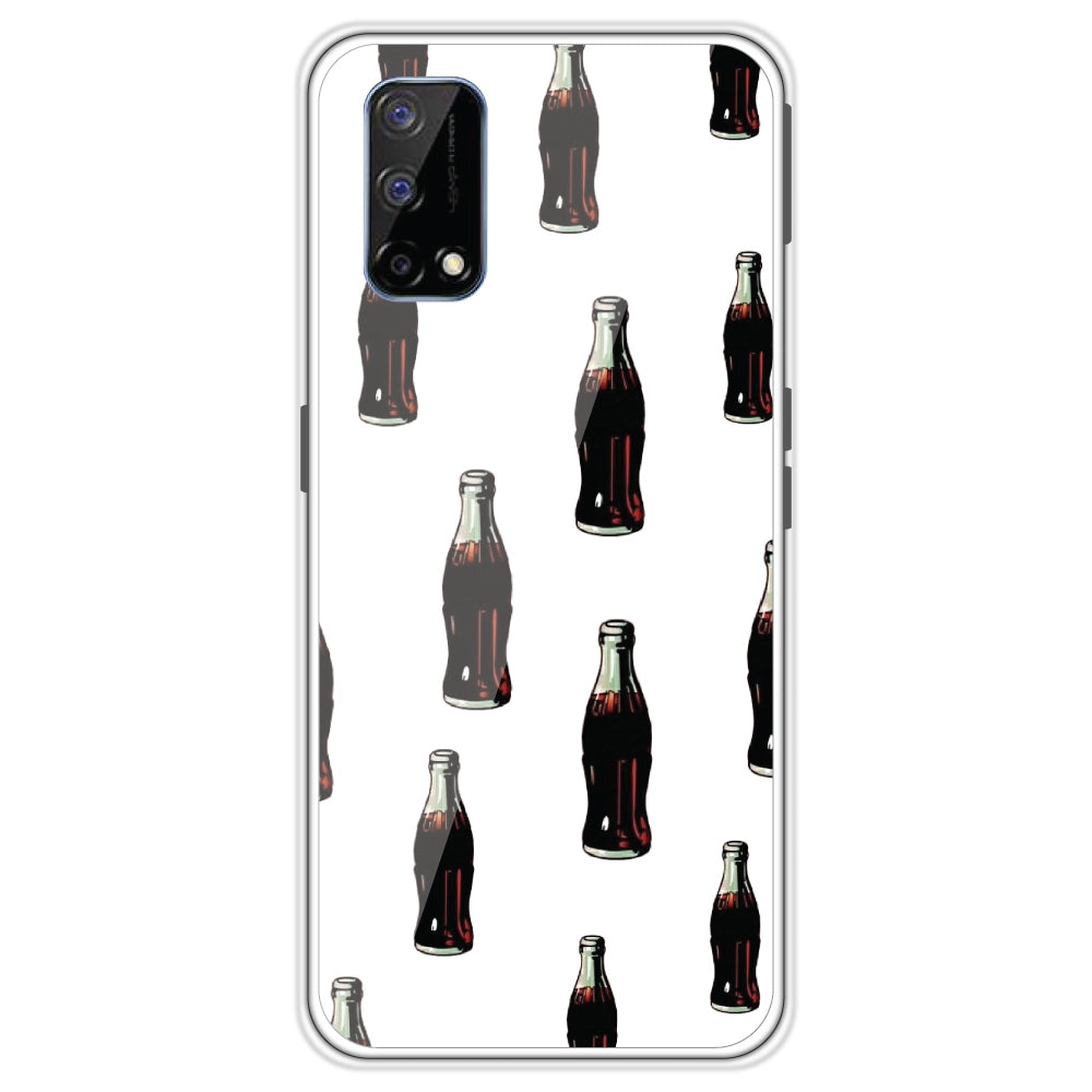Soft Drinks - Clear Printed Silicone Case For Realme Models