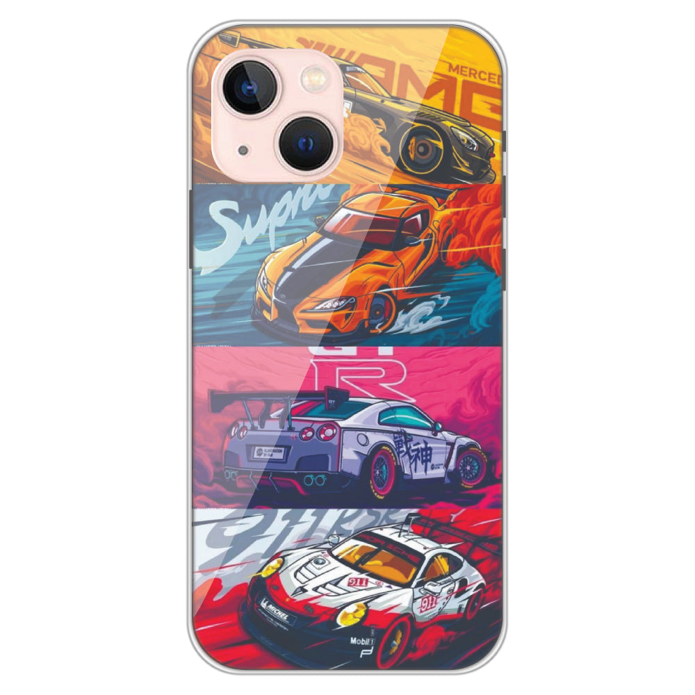 Sports Cars - Clear Printed Case For iPhone Models iphone 13
