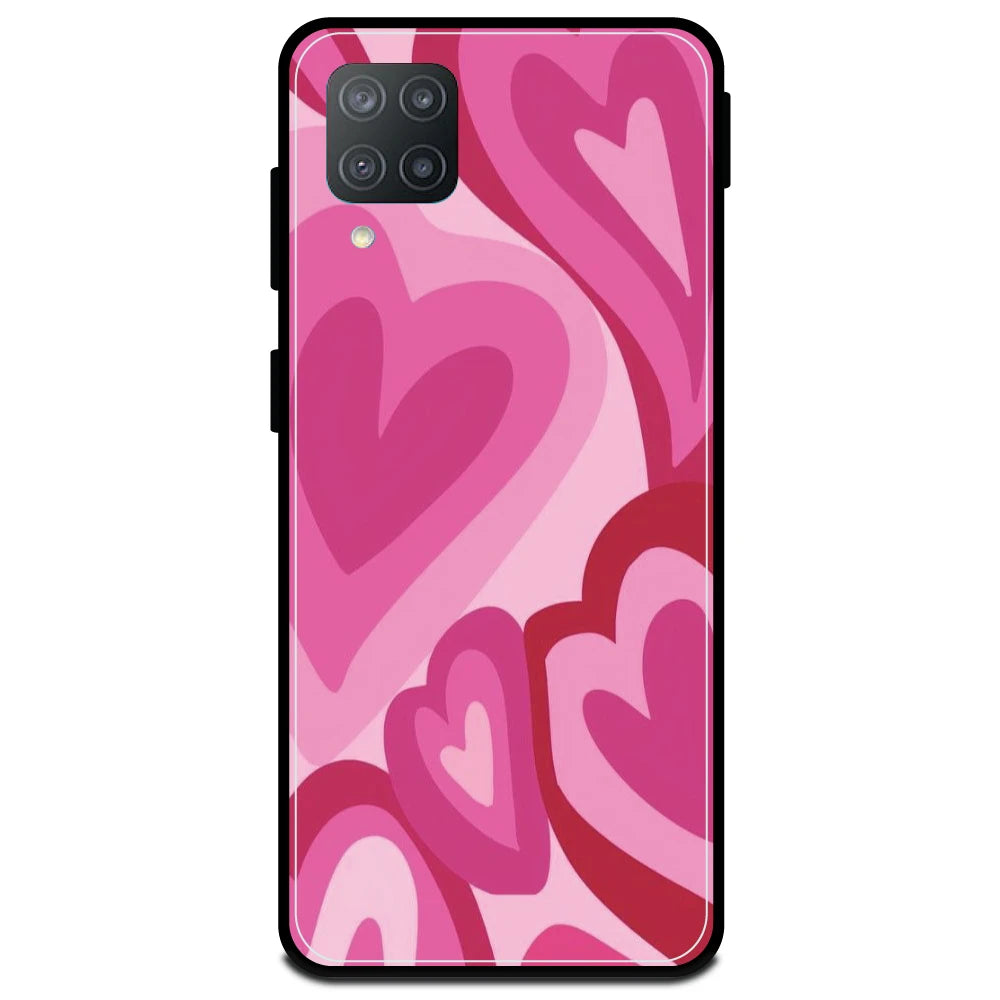 Pink Mini Hearts - Armor Case For Samsung Models Samsung F12