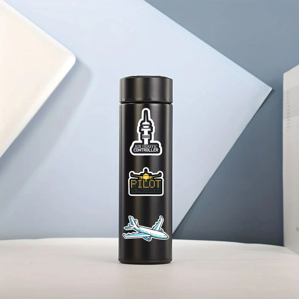 Aviation Stickers Pack – 42+ Airplane Pilot Stickers Infographic