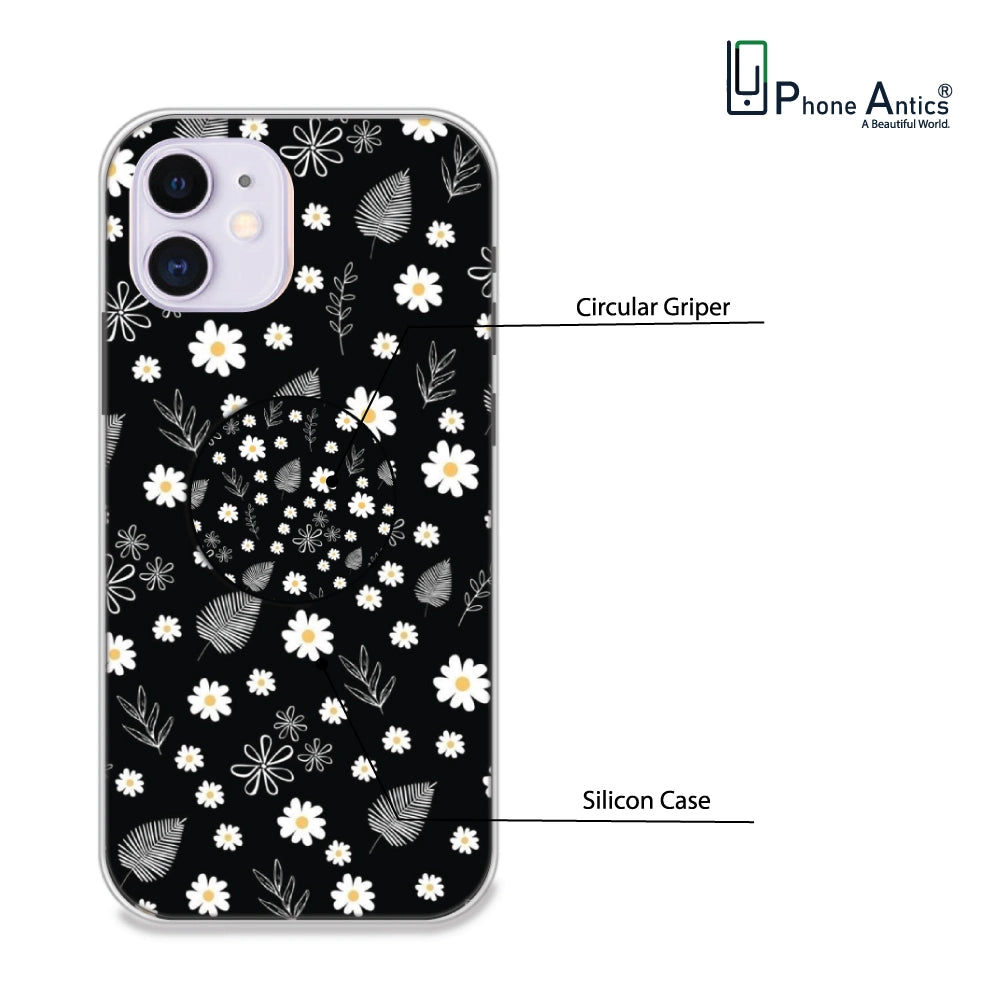 Daisies - Silicone Grip Case For Apple iPhone Models iPhone 11 infographic