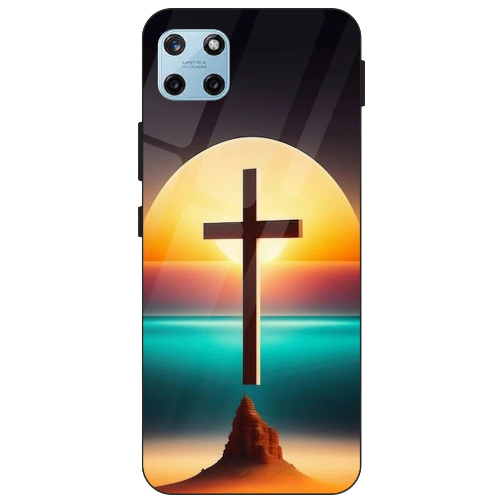 Jesus Christ - Glass Case For Realme Models