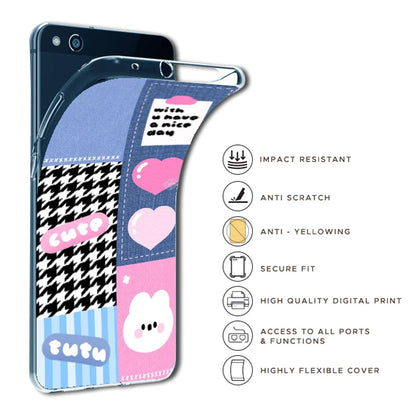 Cute Pink Bear Collage - Silicone  Case For Apple iPhone Models infographic