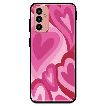 Pink Mini Hearts - Armor Case For Samsung Models Samsung M13