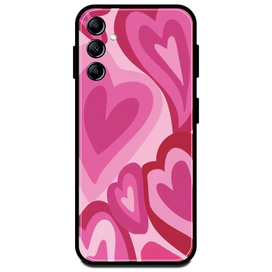 Pink Mini Hearts - Armor Case For Samsung Models Samsung A14 5G