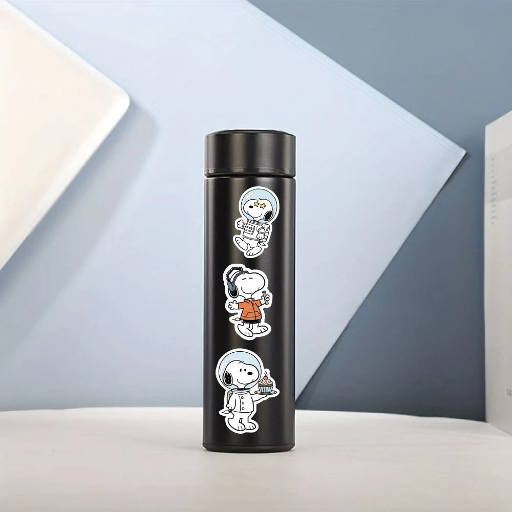 Snoopy Stickers Pack – 42+ Cute Waterproof Cartoon Stickers Infographic