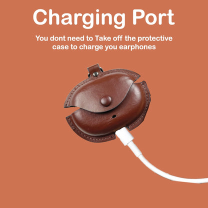 Dark Brown - Universal Earpod Pouch Infographic