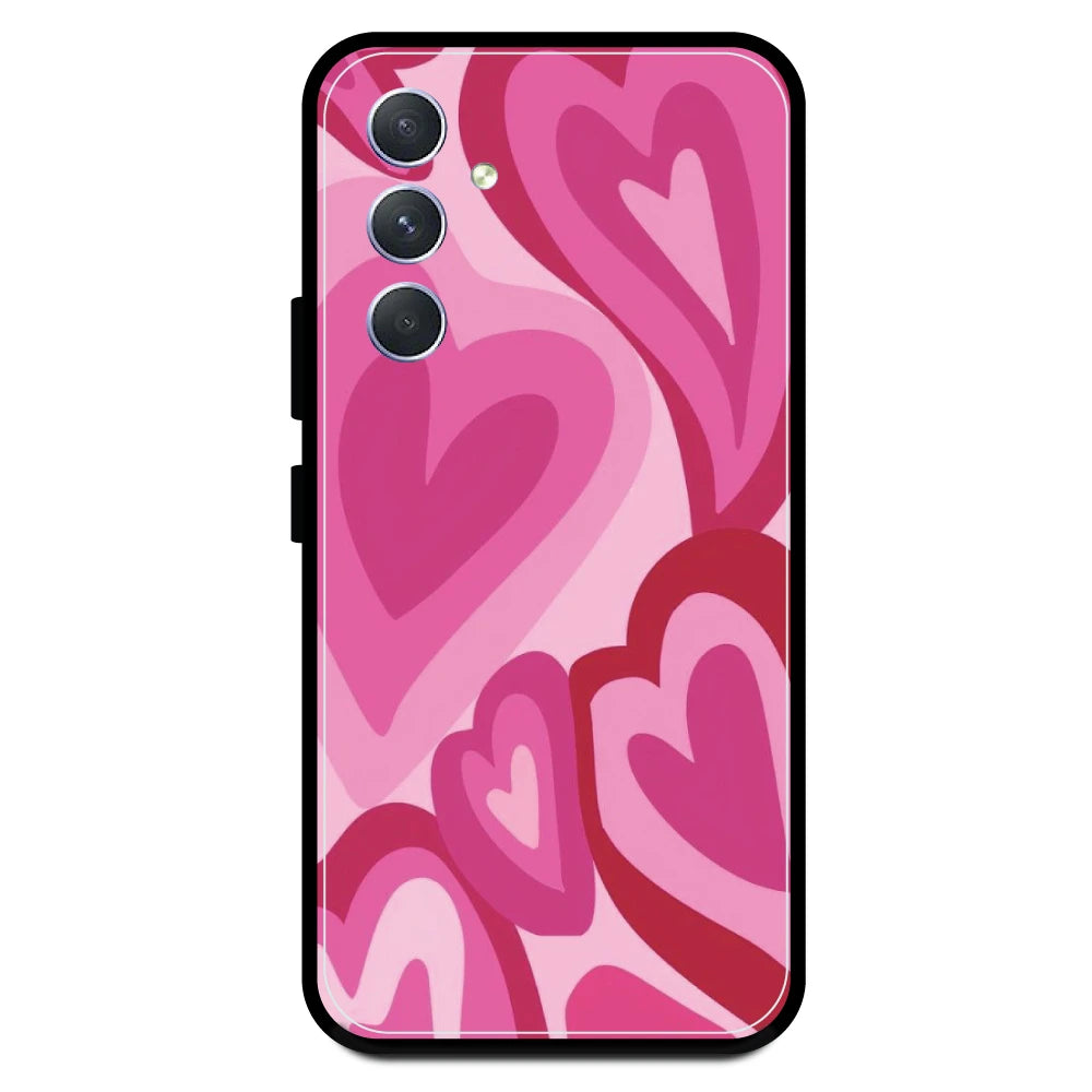 Pink Mini Hearts - Armor Case For Samsung Models Samsung A54 5G