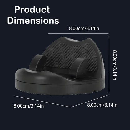 Black car phone holder on a white background Infographic