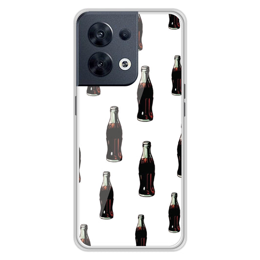 Soft Drinks - Clear Printed Silicon Case For Oppo Models