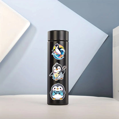 Pengiun – 42 Waterproof Aesthetic Stickers for Phone Cases, Clear Covers, Journals, Scrapbooks & More Infographic