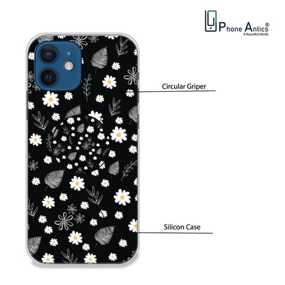 Daisies - Silicone Grip Case For Apple iPhone Models iPhone 12 infographic