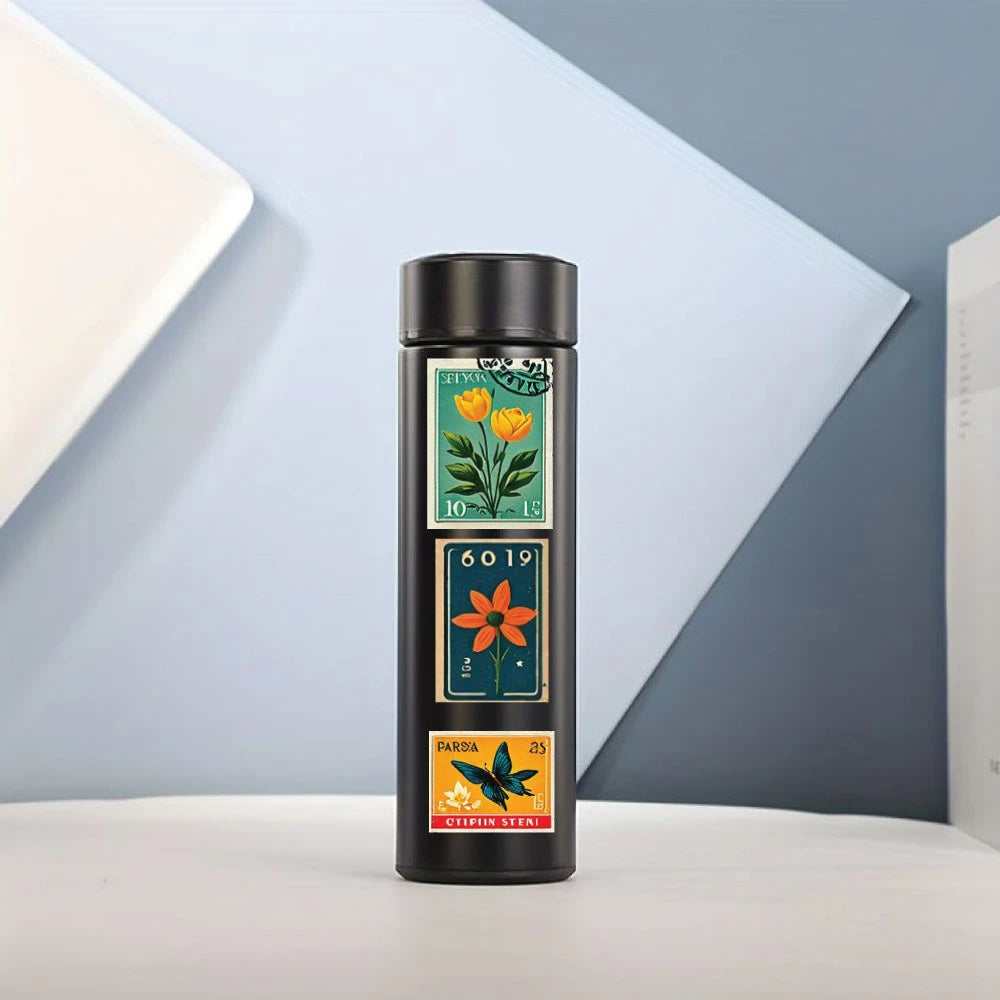 Vintage Floral Stickers Pack – 42+ Botanical Aesthetic Stickers Infographic