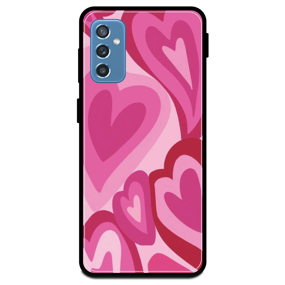 Pink Mini Hearts - Armor Case For Samsung Models Samsung Galaxy M52