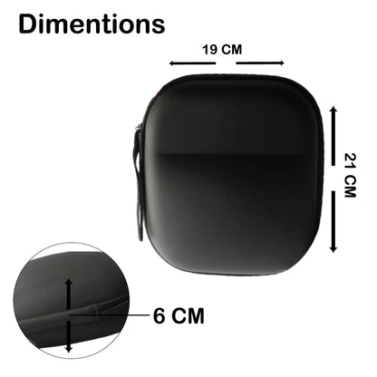Premium Hard Shell Protective Headphone Case – Travel Carrying Pouch Infographic