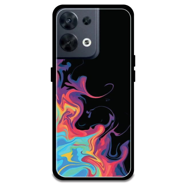 Rainbow Watermarble - Armor Case For Oppo Models Oppo Reno 8 5G