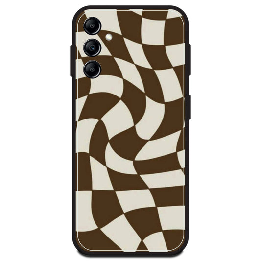 Brown Checks - Armor Case For Samsung Models Samsung A14 5G