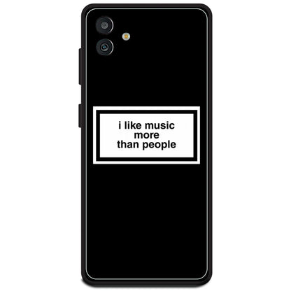 'I Like Music More Than People' - Armor Case For Samsung Models Samsung M13 5G