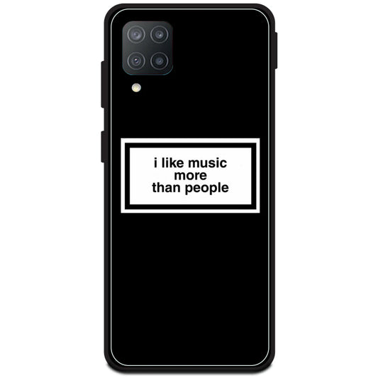 'I Like Music More Than People' - Armor Case For Samsung Models Samsung F12