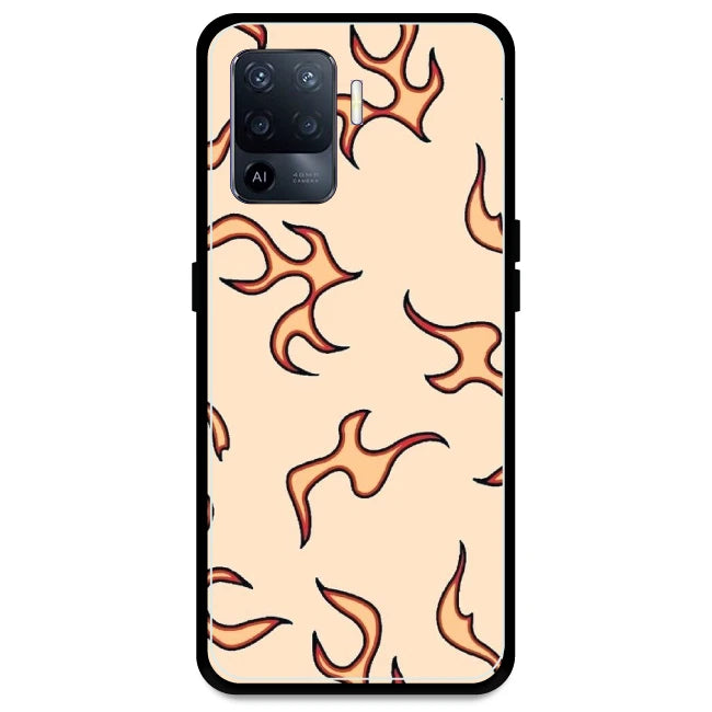 Yellow Flames - Armor Case For Oppo Models Oppo A94