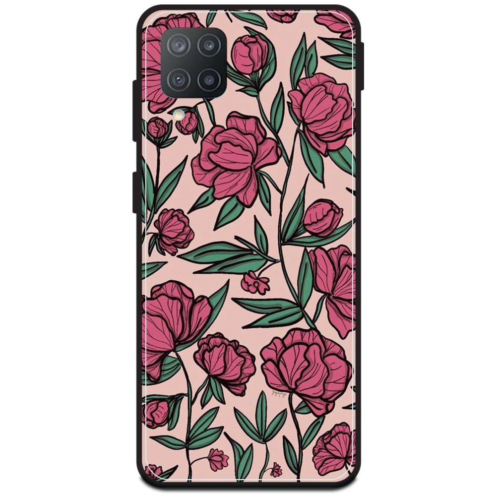 Pink Roses - Armor Case For Samsung Models Samsung M12