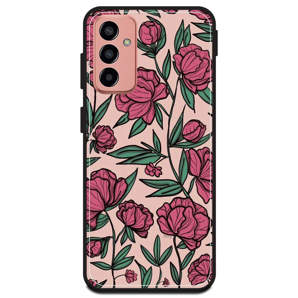 Pink Roses - Armor Case For Samsung Models Samsung M13