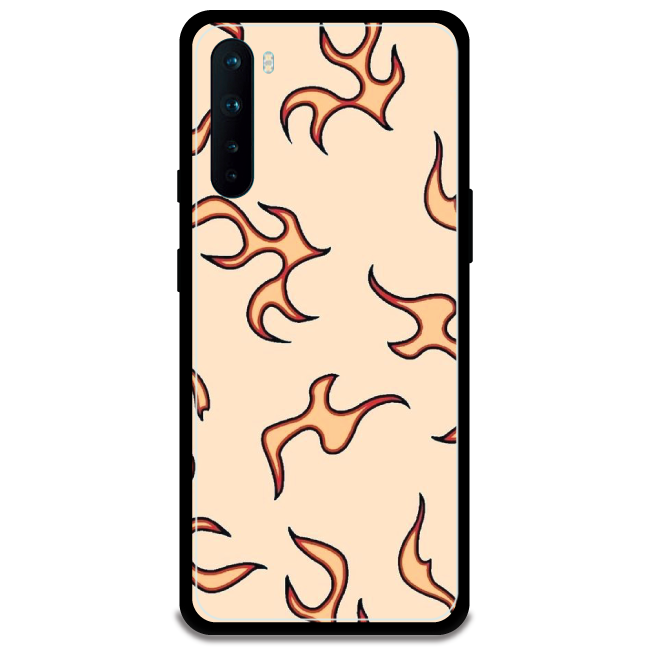 Yellow Flames Armor Case OnePlus Nord