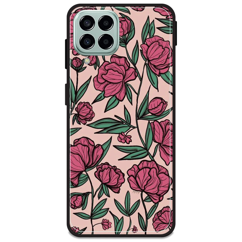 Pink Roses - Armor Case For Samsung Models Samsung M33 5G