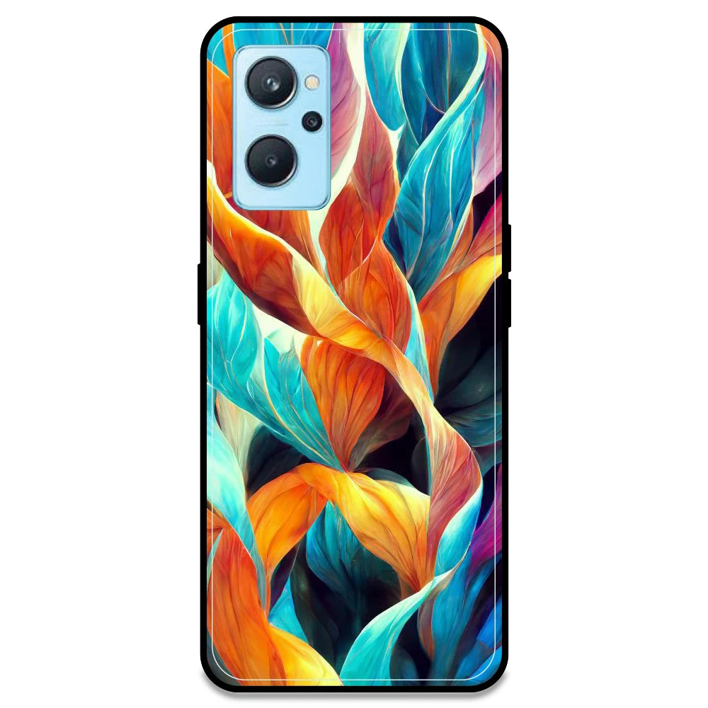 Leaves Abstract Art - Armor Case For Realme Models Realme 9i 4G