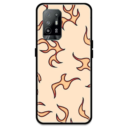 Yellow Flames - Armor Case For Oppo Models Oppo A94 5G