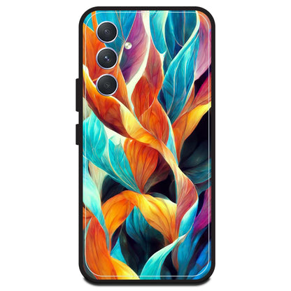 Leaves Abstract Art - Armor Case For Samsung Models Samsung A54 5G