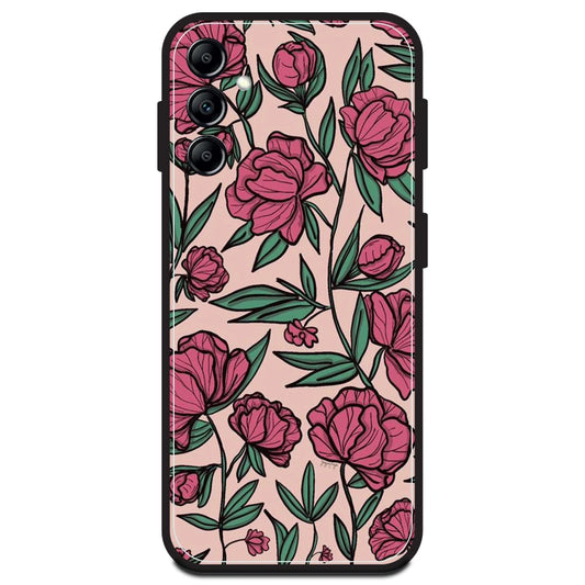 Pink Roses - Armor Case For Samsung Models Samsung A14 5G