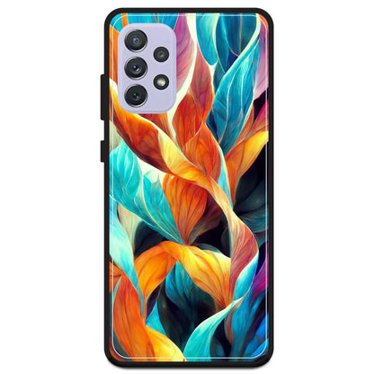 Leaves Abstract Art - Armor Case For Samsung Models Samsung A72