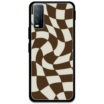 Brown Checks - Armor Case For Vivo Models