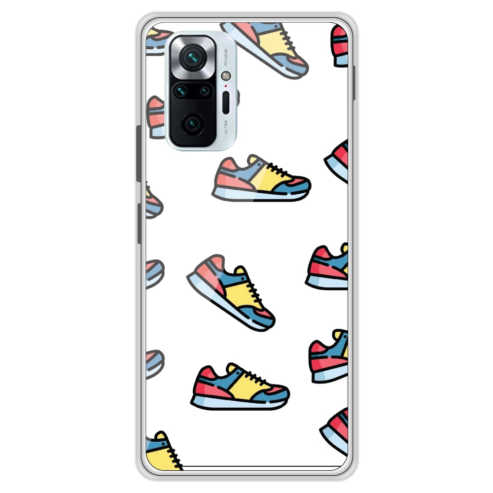 Shoes - Clear Printed Case For Redmi Models