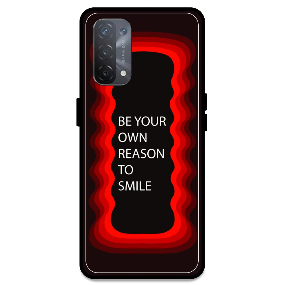 'Be Your Own Reason To Smile' - Red Armor Case For Oppo Models Oppo A74 5G