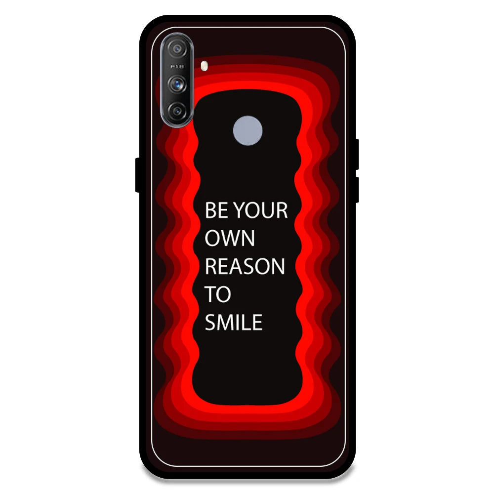 'Be Your Own Reason To Smile' - Red Armor Case For Realme Models Realme Narzo 10A