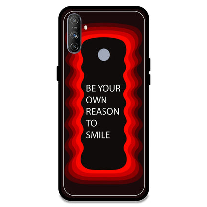'Be Your Own Reason To Smile' - Red Armor Case For Realme Models Realme Narzo 10A
