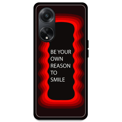 'Be Your Own Reason To Smile' - Red Armor Case For Oppo Models Oppo F23 5G