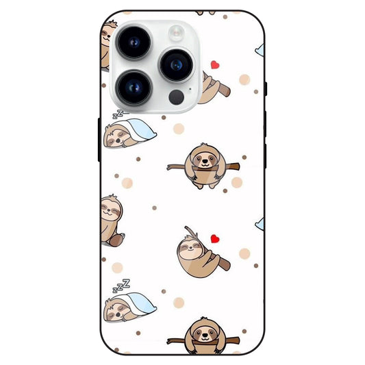 Sloths - Glass Cases For Apple iPhone Models