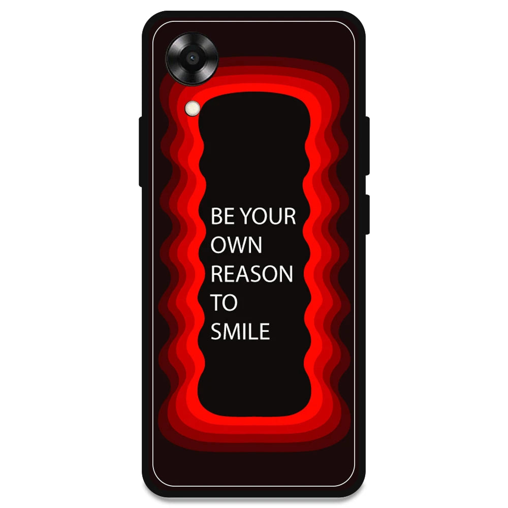 'Be Your Own Reason To Smile' - Red Armor Case For Oppo Models Oppo A17K