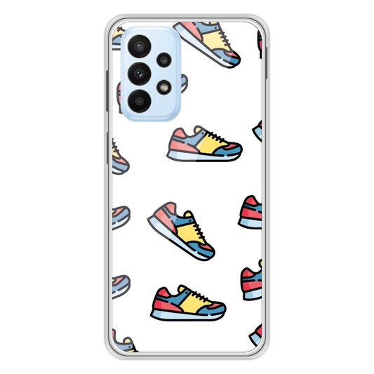 Sneakers - Clear Printed Silicone Case For Samsung Models