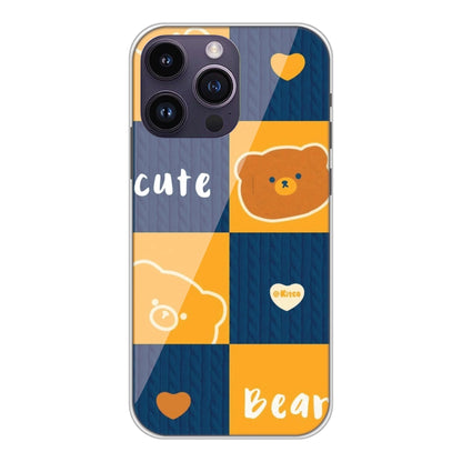 Cute Bear Collage - Silicone Case For Apple iPhone Models apple iphone 14 pro max