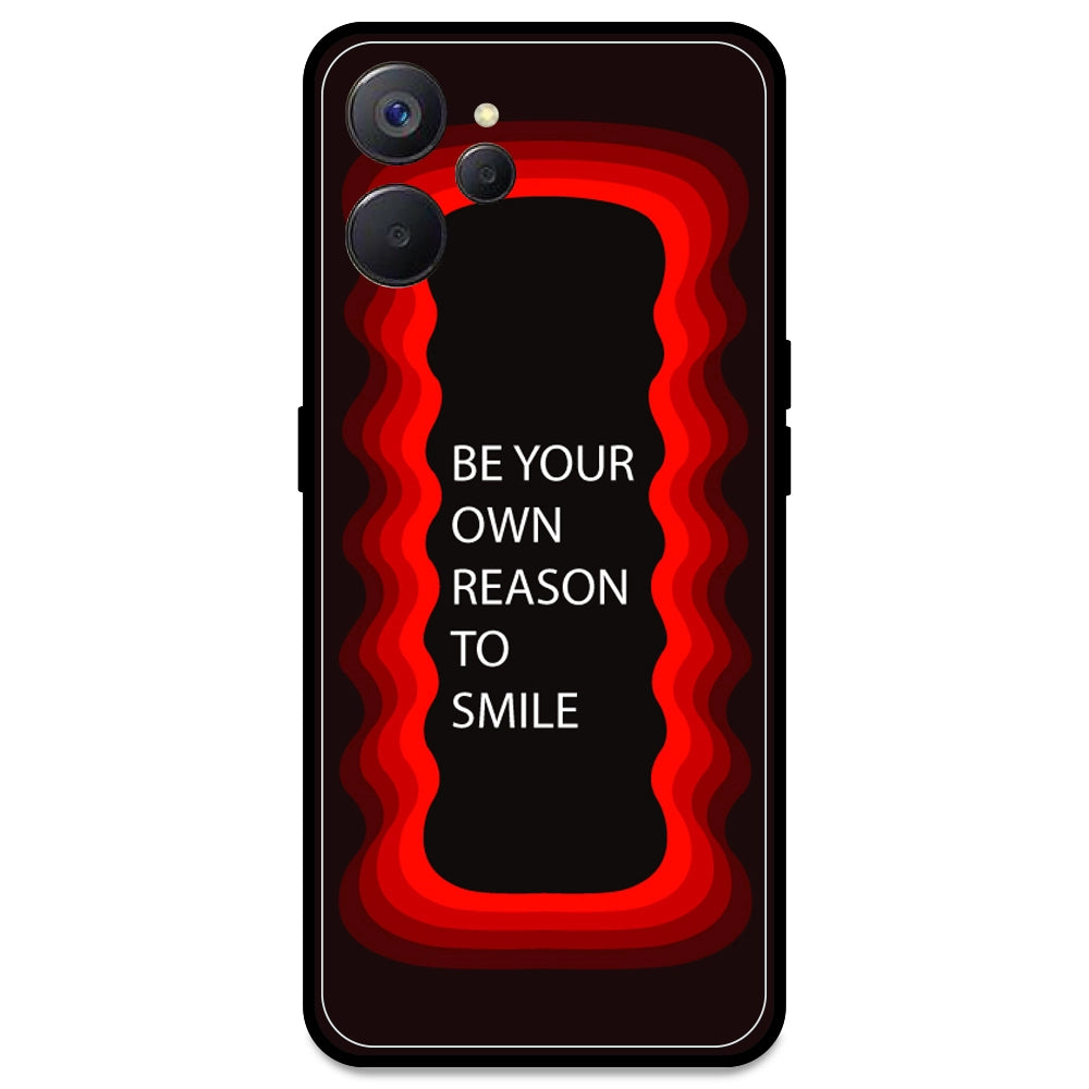 'Be Your Own Reason To Smile' - Red Armor Case For Realme Models Realme 9i 5G