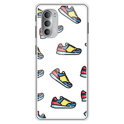 Sneakers - Clear Printed Silicon Case For Motorola Models