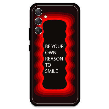 'Be Your Own Reason To Smile' - Red Armor Case For Samsung Models Samsung A34 5G