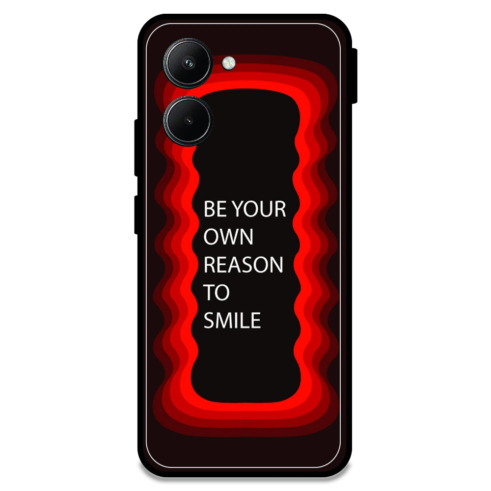 'Be Your Own Reason To Smile' - Red Armor Case For Realme Models Realme C33