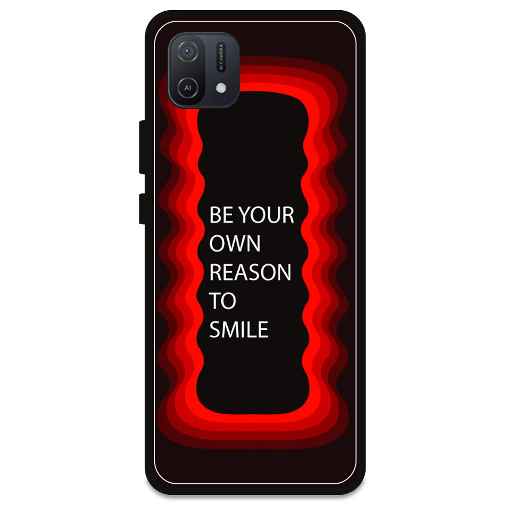 'Be Your Own Reason To Smile' - Red Armor Case For Oppo Models Oppo A16K